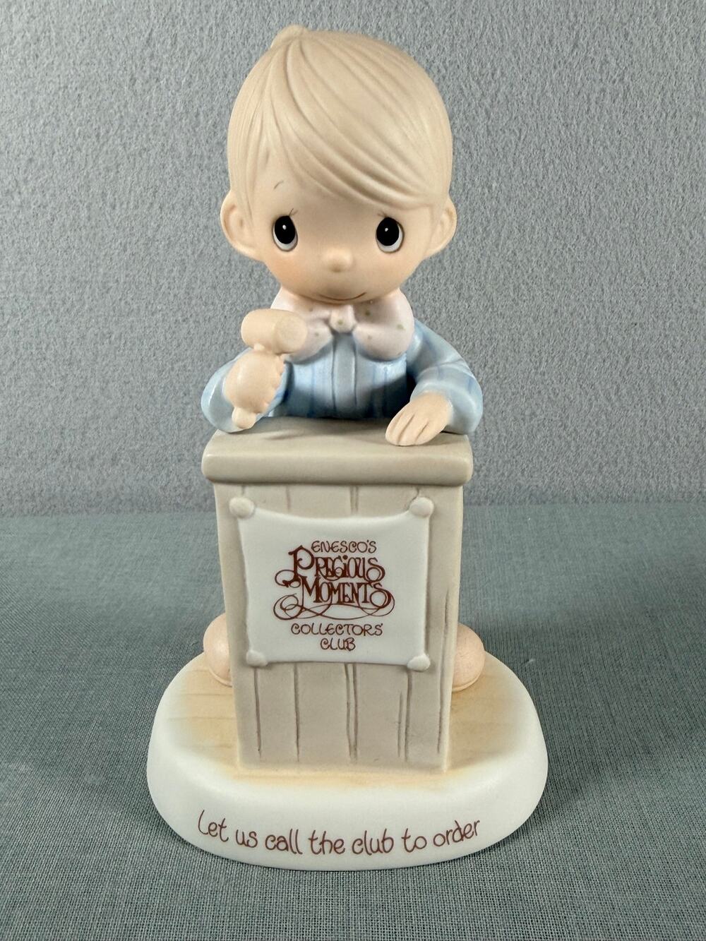 Precious Moments Let Us Call The Club To Order E0303 Collectors Club Figurine